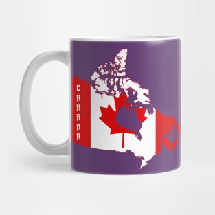 Canada flag & map Mug